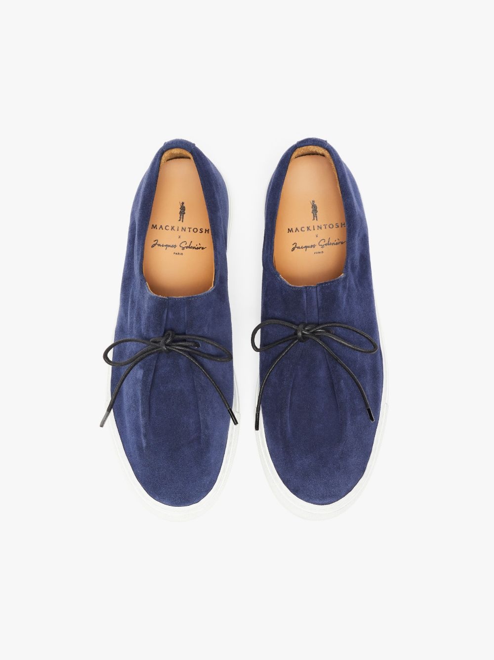 JACQUES SOLOVIÈRE NAVY SUEDE SNEAKERS - 3