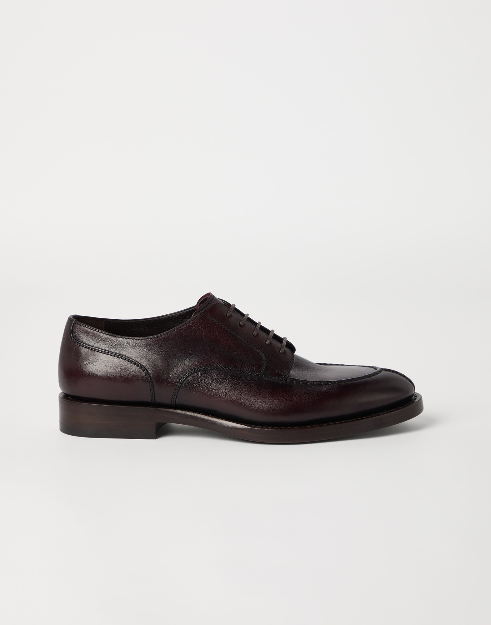 Burnished calfskin derbys - 5