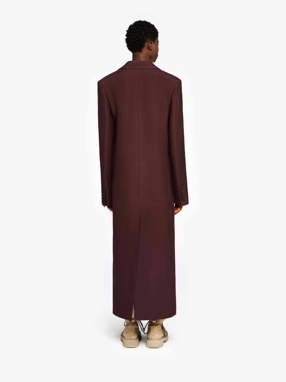 LONG COAT WITH SATIN HANDKERCHIEF - 3