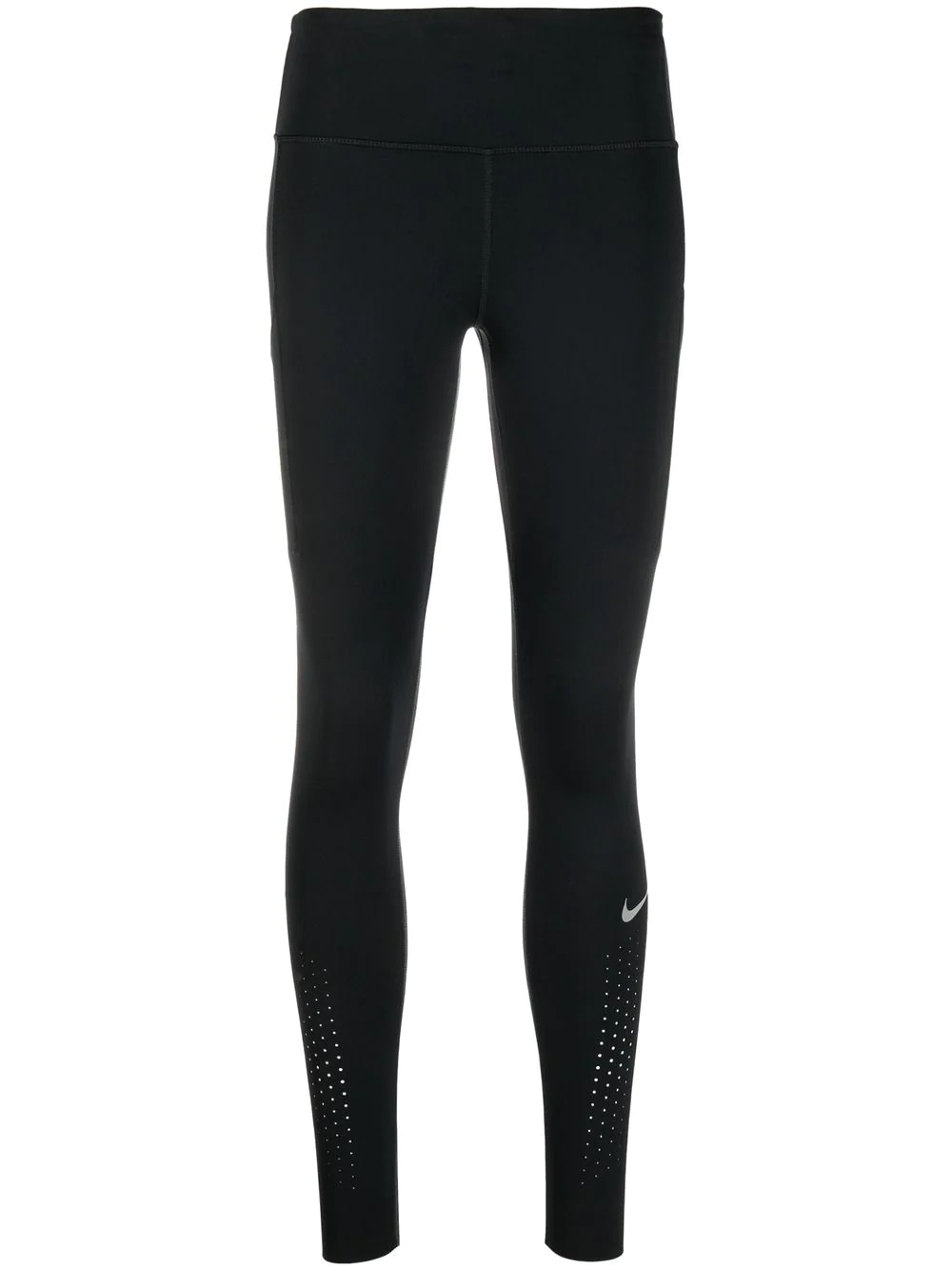 Swoosh-print stretch-fit leggings - 1