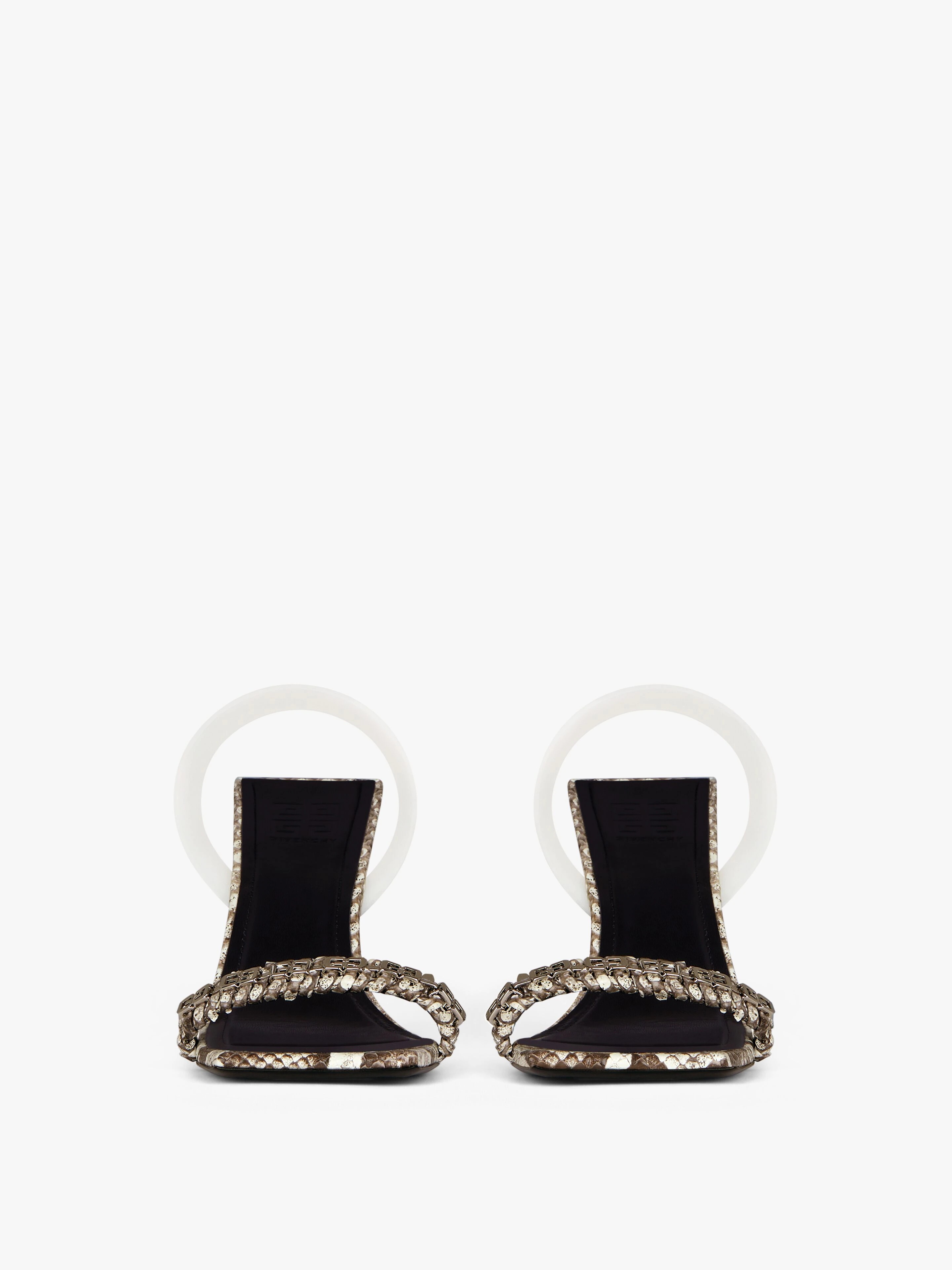 G WOVEN SANDALS IN PYTHON - 2