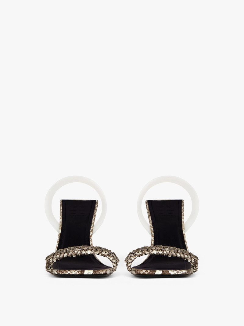 G WOVEN SANDALS IN PYTHON 2