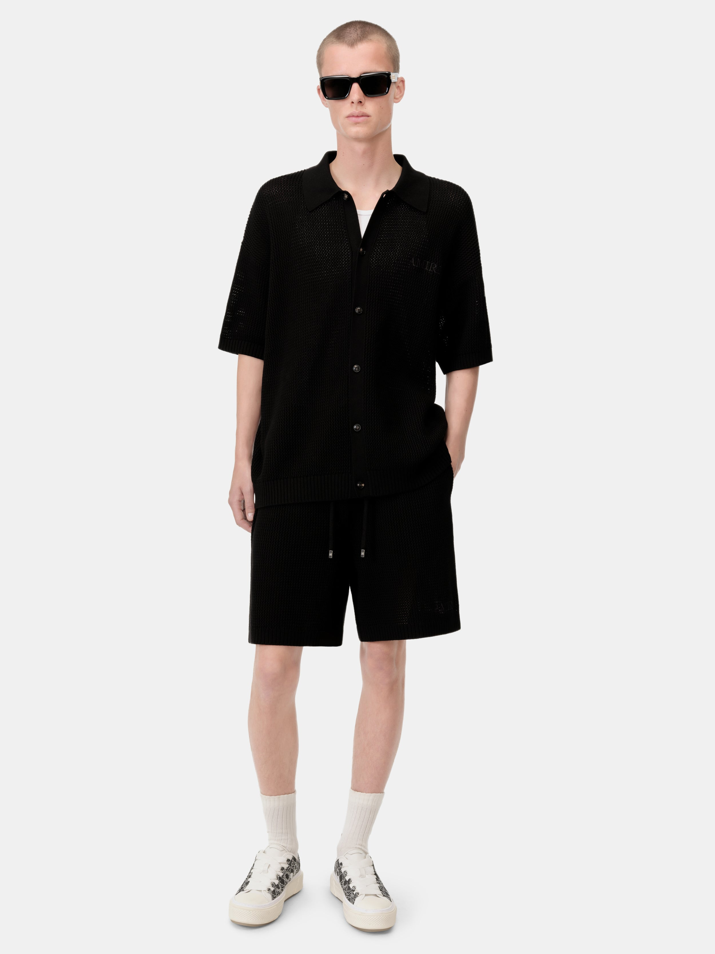 AMIRI CROCHET MESH SHORT - 3