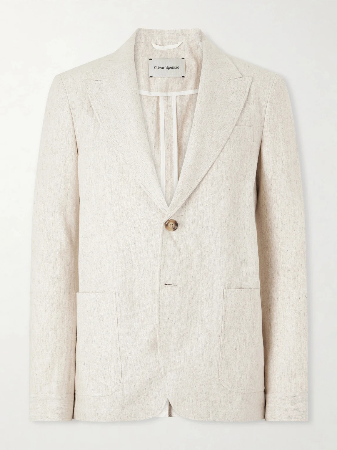 Tillman Herringbone Cotton and Linen-Blend Suit Jacket - 1