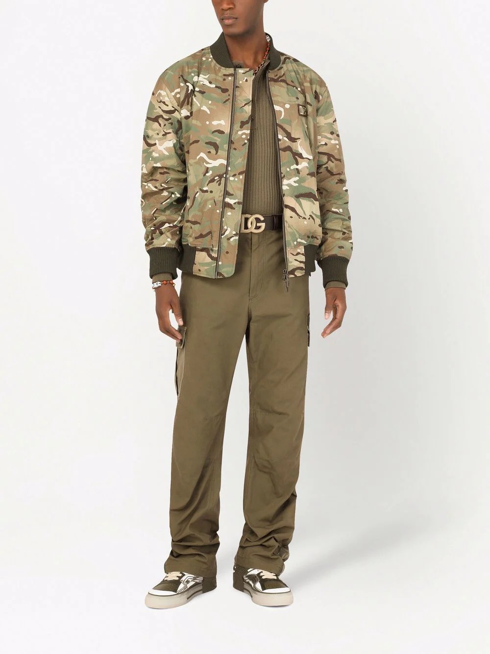 high-waisted cargo pants - 2