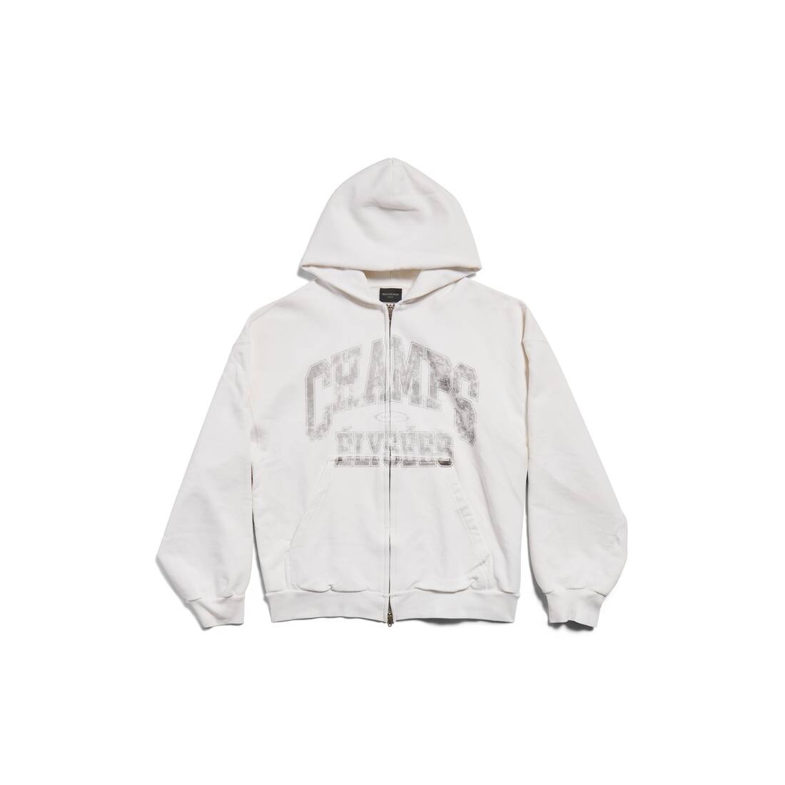 Champs-elysées Zip-up Hoodie Regular Fit in White - 1