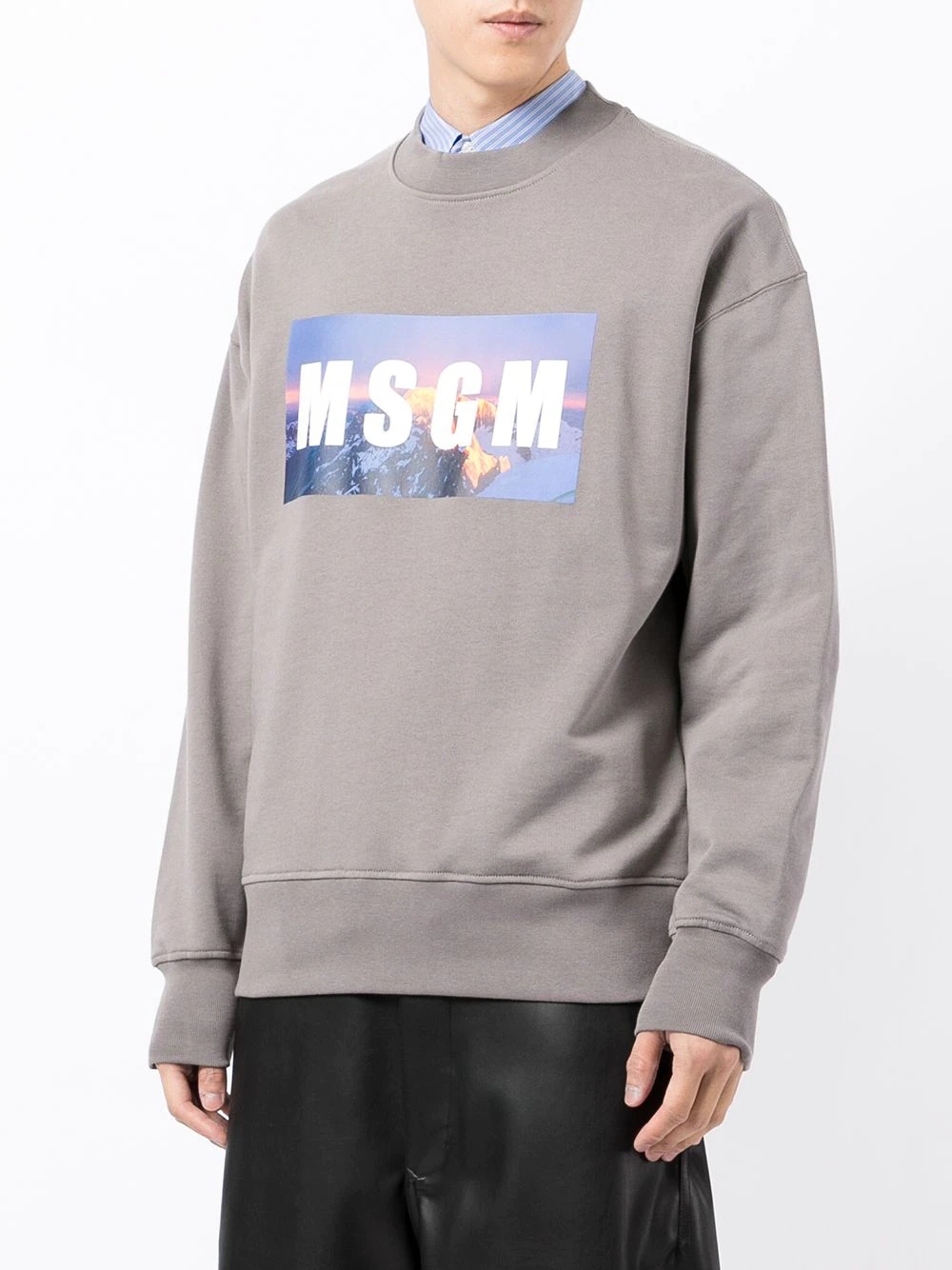 logo print sweatshirt - 3