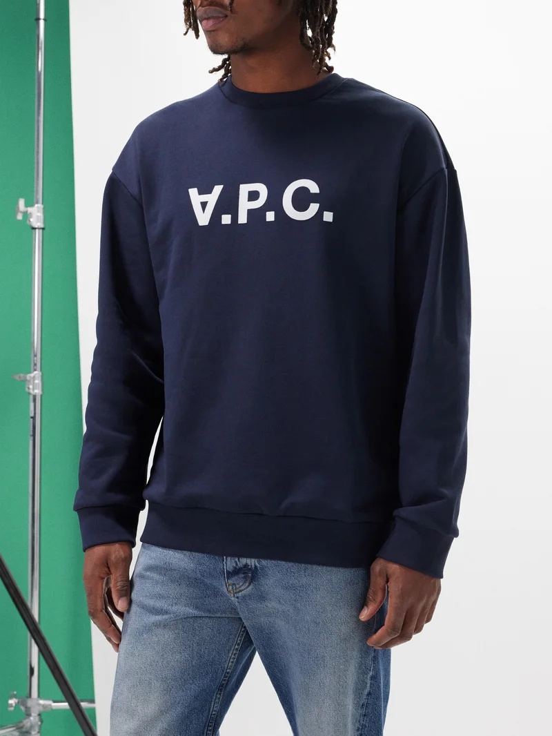 Eliot VPC logo-print cotton-jersey sweatshirt - 1