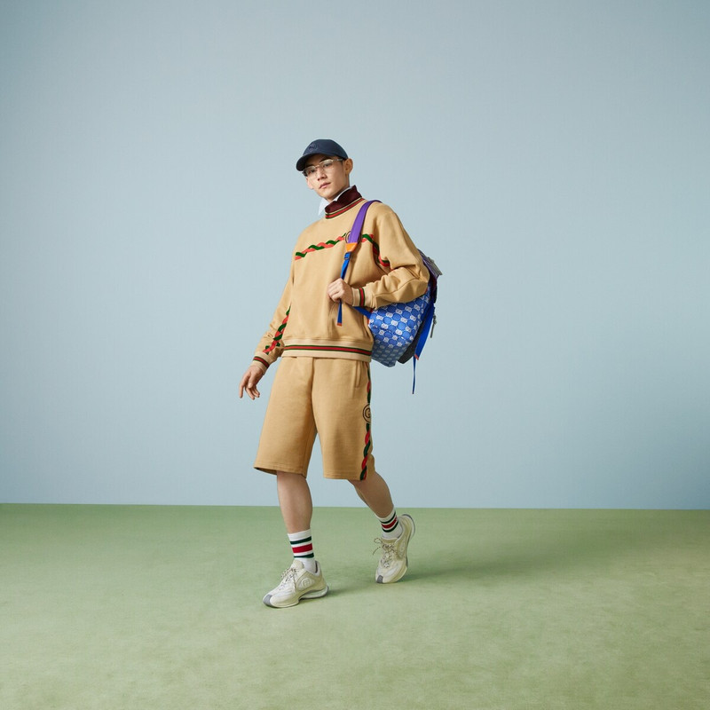 GUCCI Interlocking G torchon cotton shorts outlook