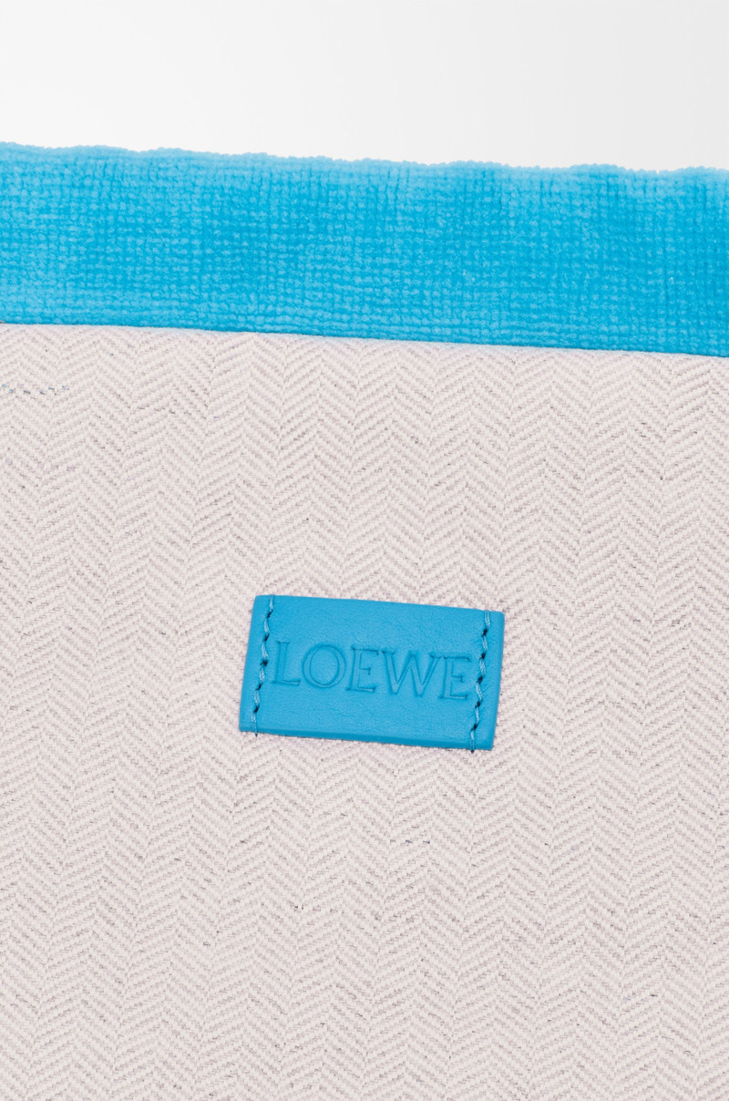 Medium Drawstring pouch in terrycloth 4