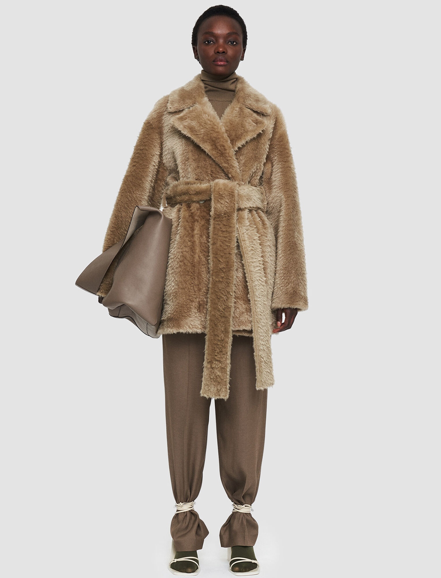 Textured Shearling Clery Coat - 2