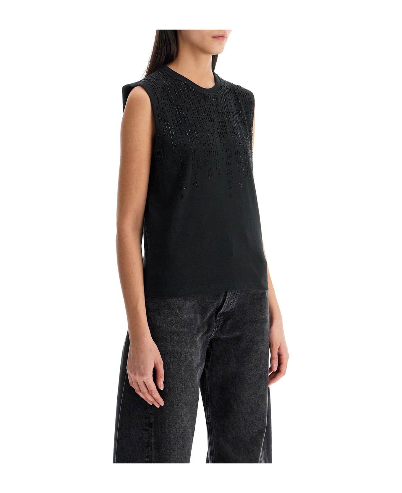 Sleeveless Top With - 2