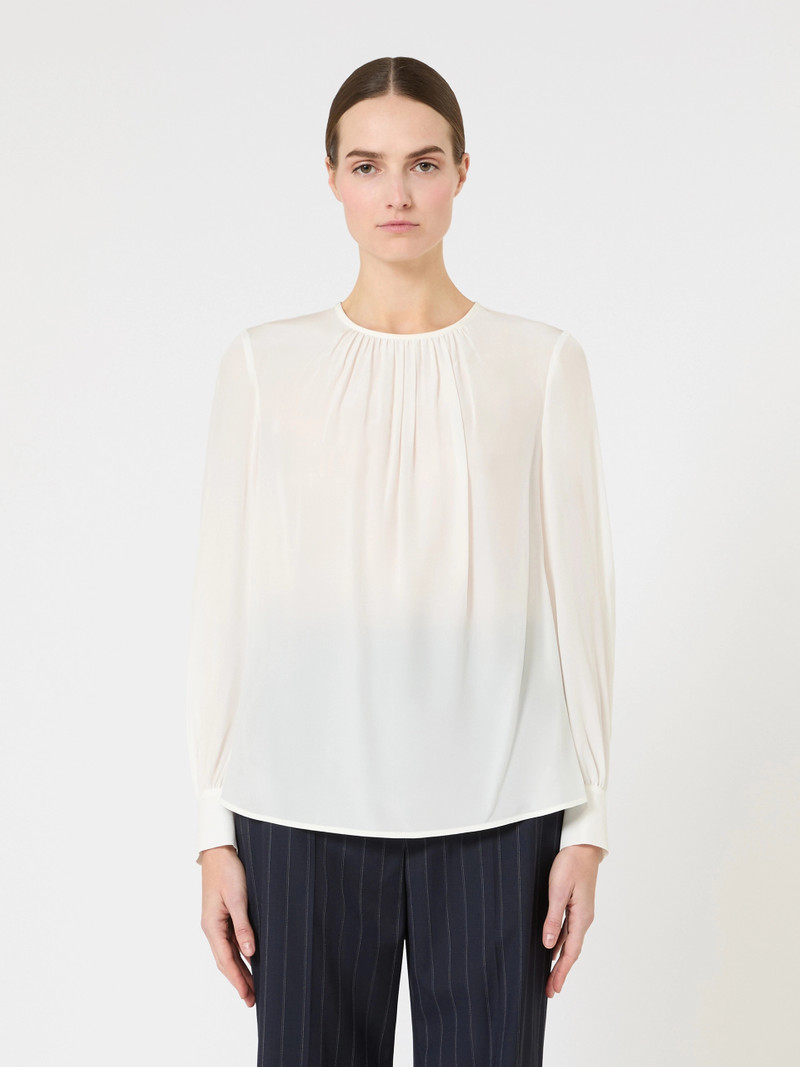 COLMO Silk crew-neck blouse - SILK 3