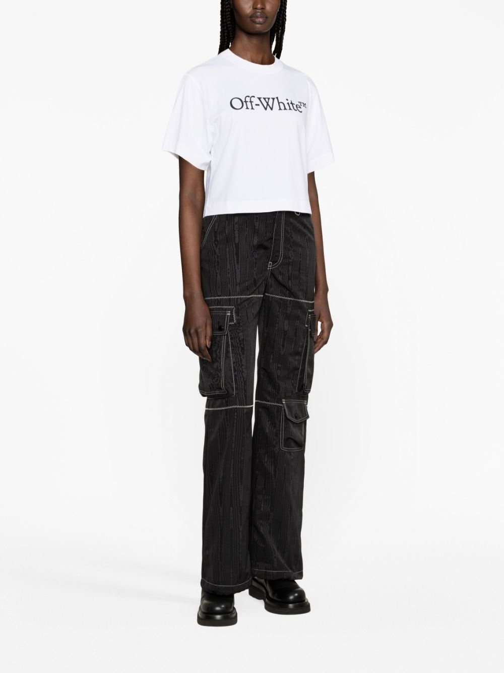 Big Logo Bookish cropped T-shirt - 2