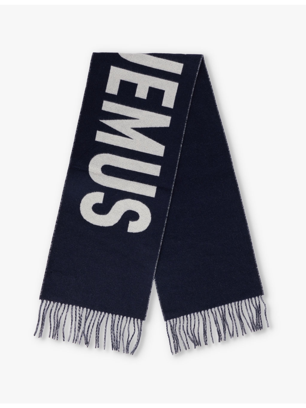 L'echarpe wool-knitted fringed scarf - 1