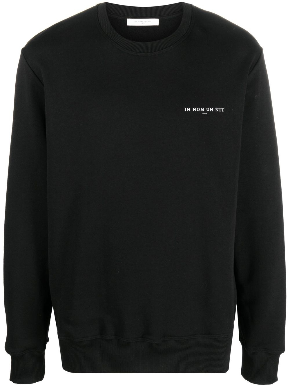 Mask-print crewneck sweatshirt - 1