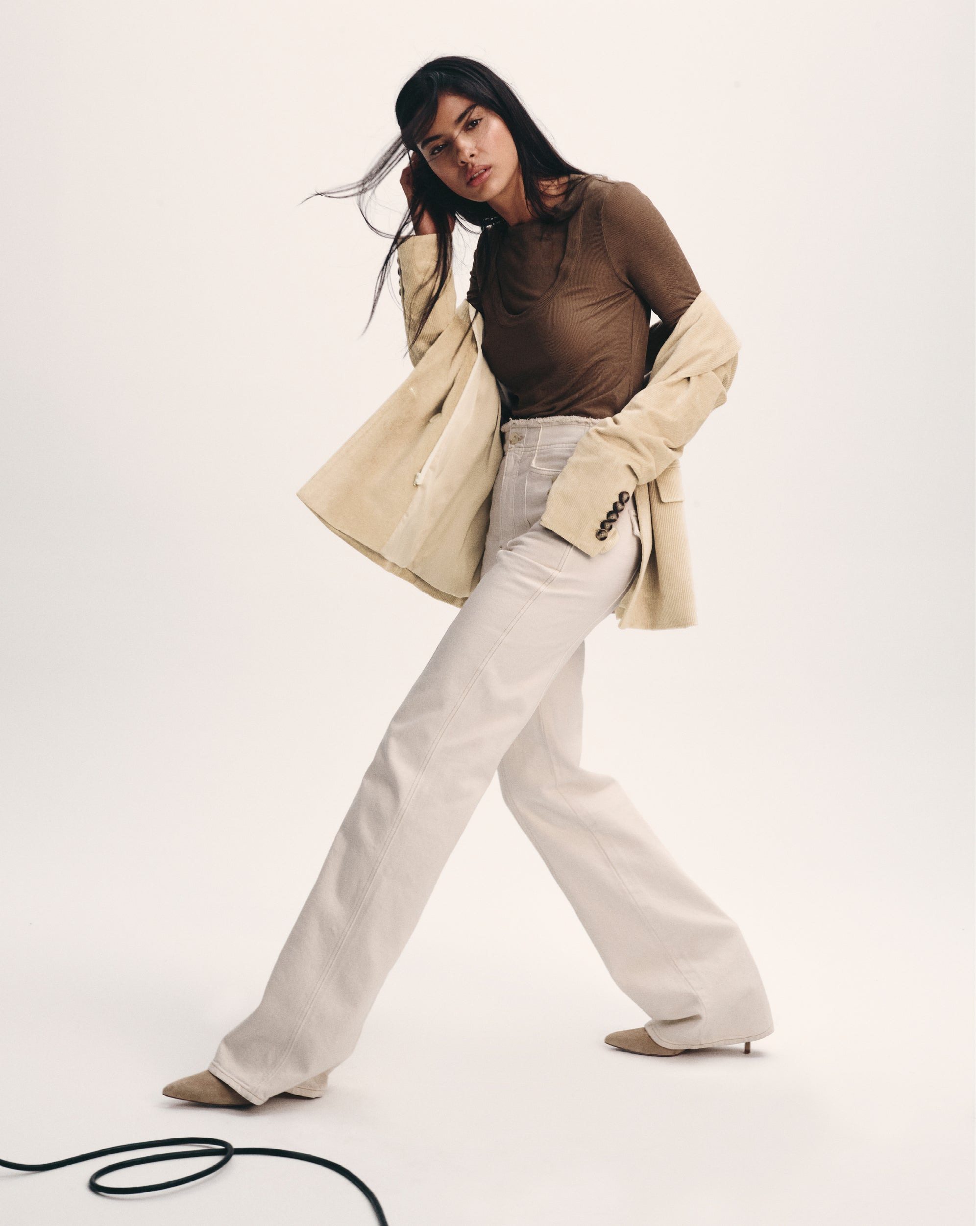 NEITA RIBBED CREWNECK TOP - 6