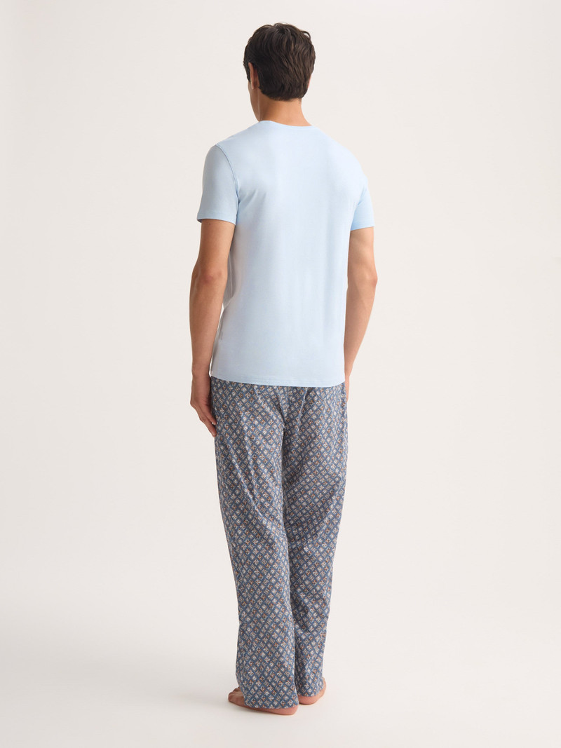 Men's T-Shirt Basel Micro Modal Stretch Light Blue 4