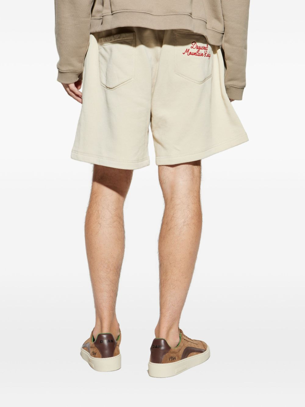 logo-embroidered track shorts - 3