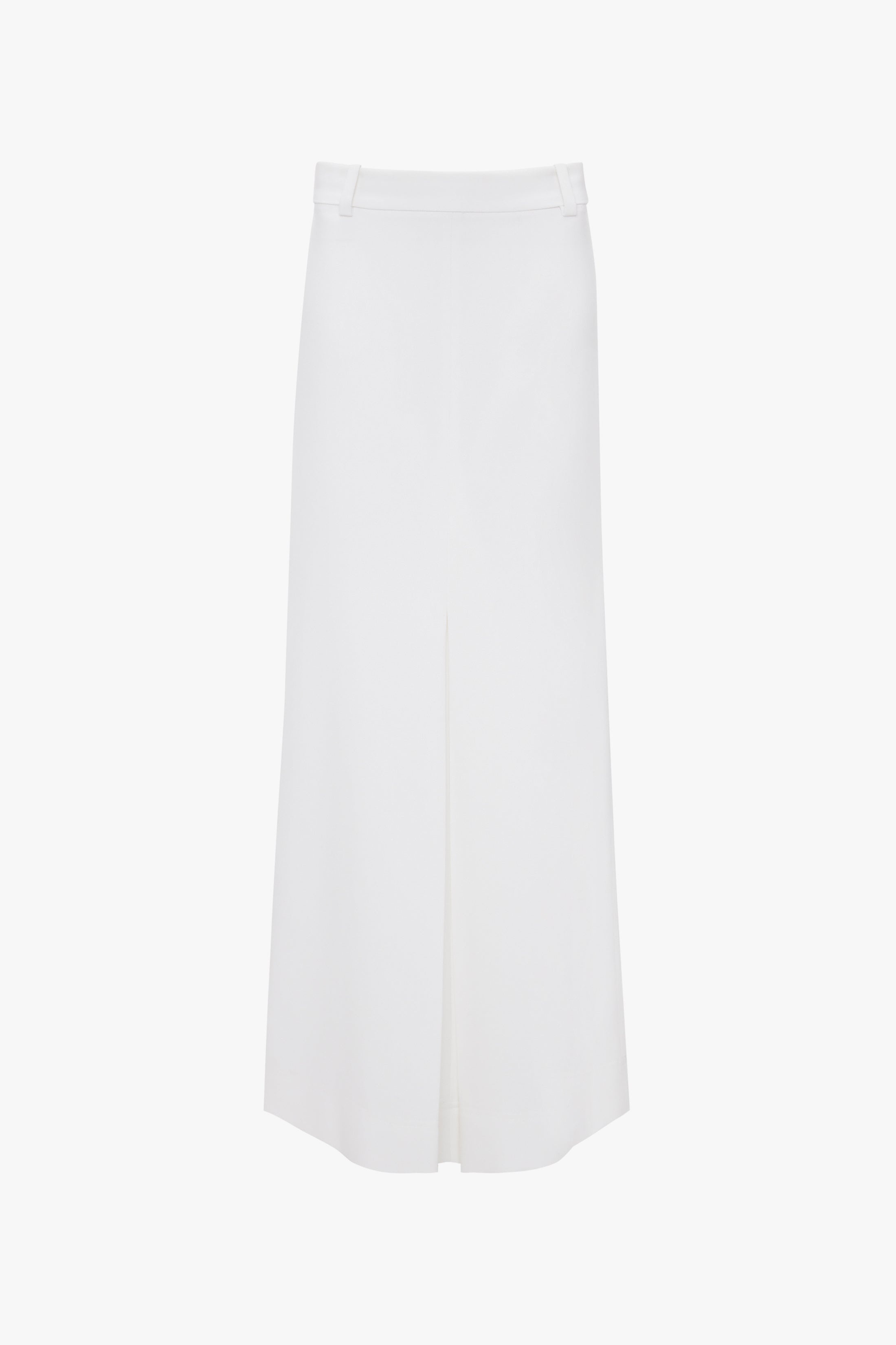 Exclusive Tailored Floor-Length Pleated Skirt In Ivory - 1
