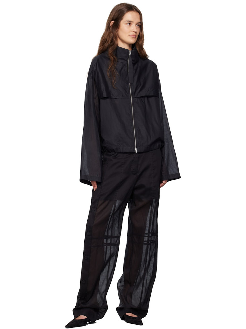 Jil Sander Black Cotton Muslin Jacket outlook