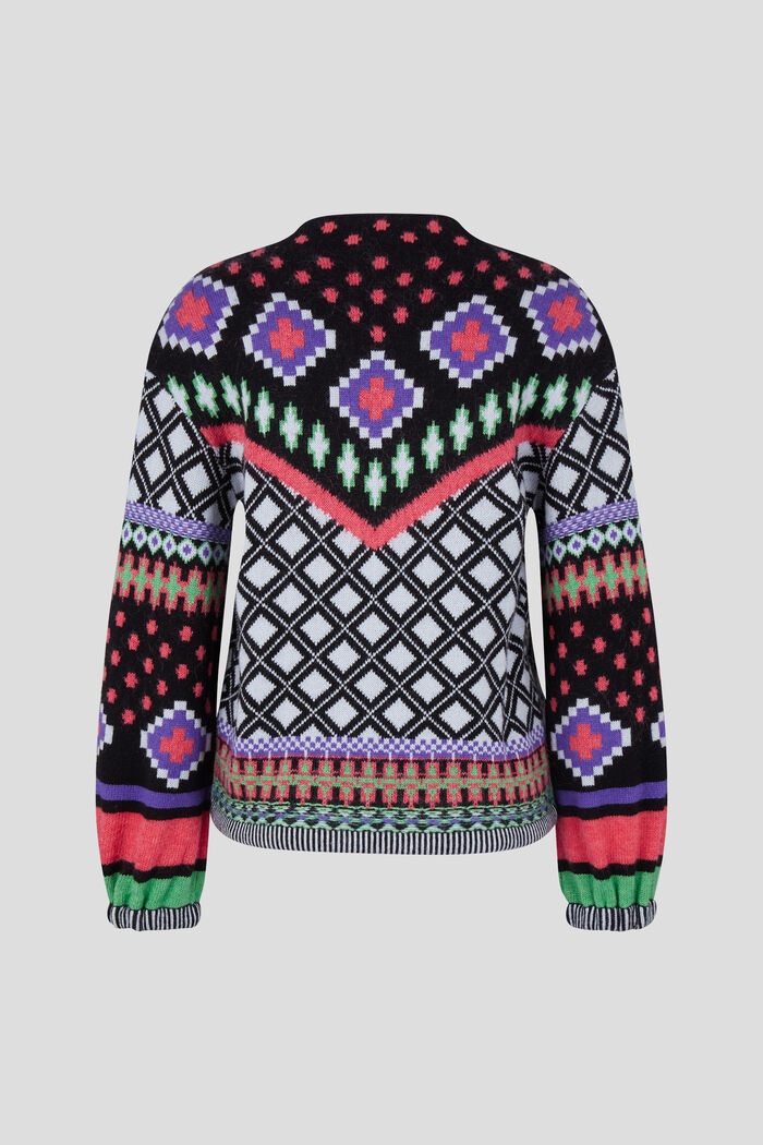 Najla Knitted pullover in Black/Pink - 5