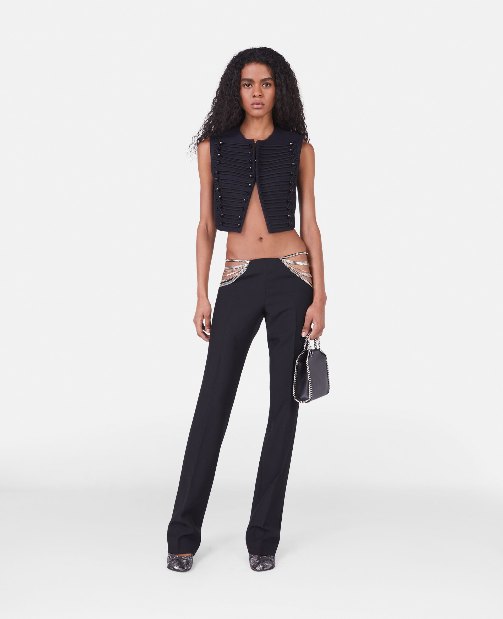 Ultra Low Rise Chain Trousers - 2