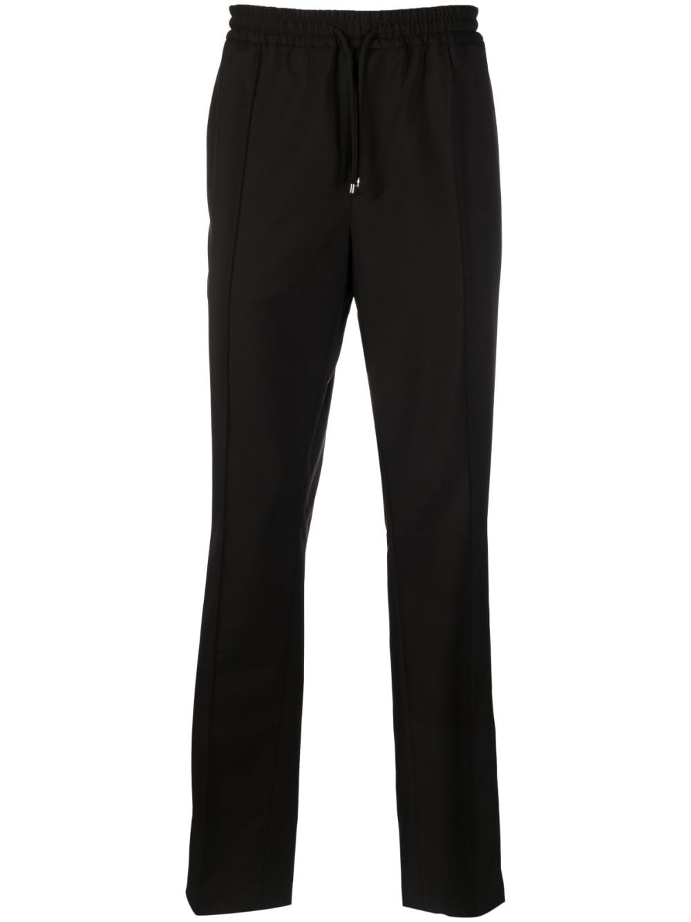 straight-leg drawstring trousers - 1