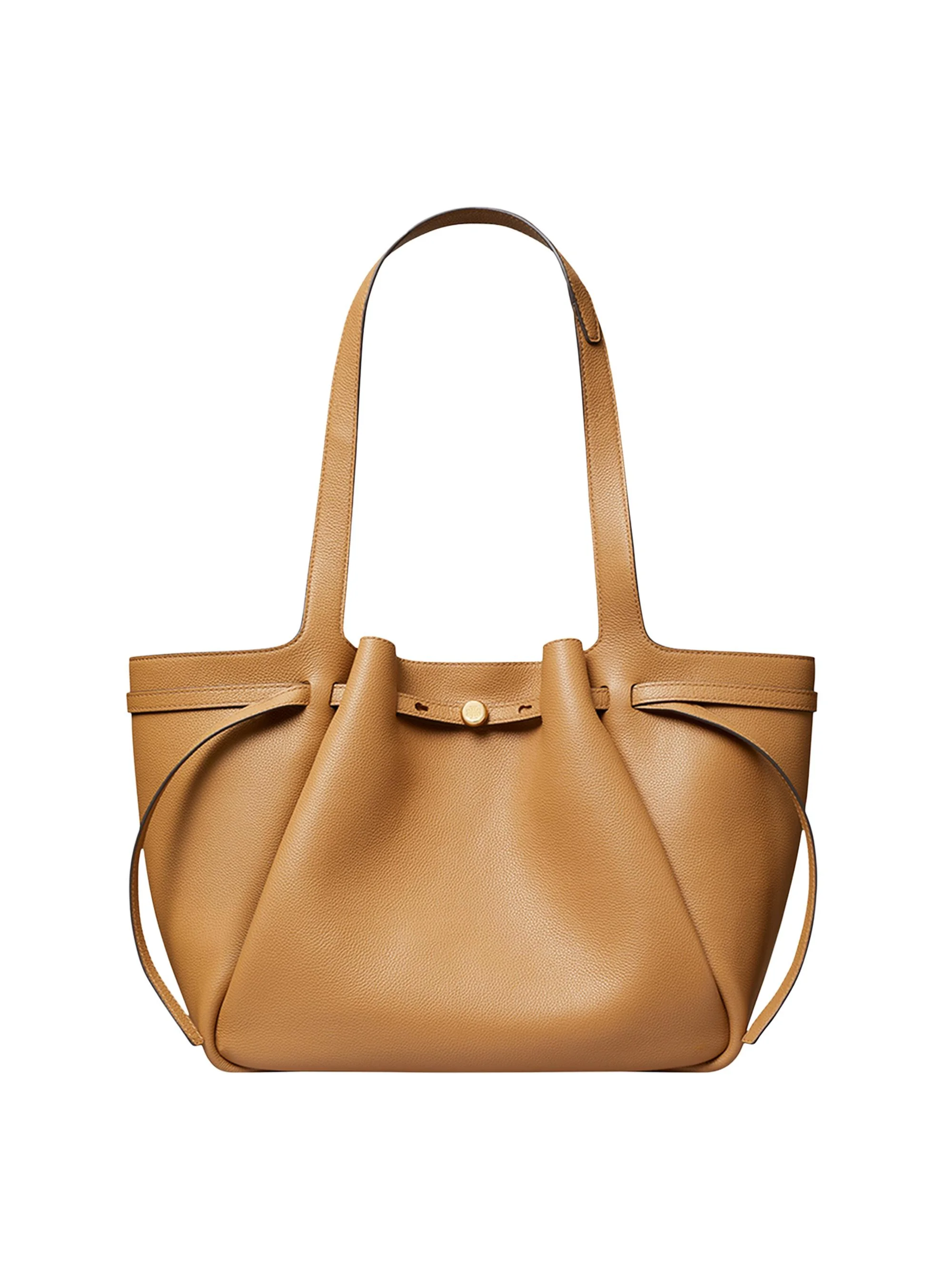Women's Romy Pebbled Leather Tote Bag - Tiramisu - 1