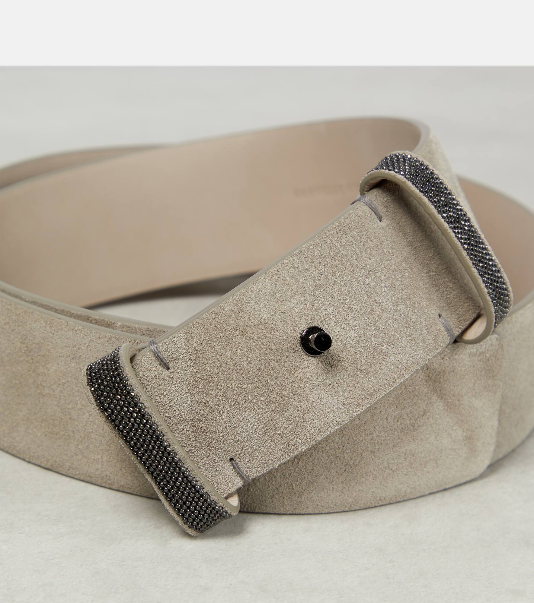 Embellished suede belt - 3