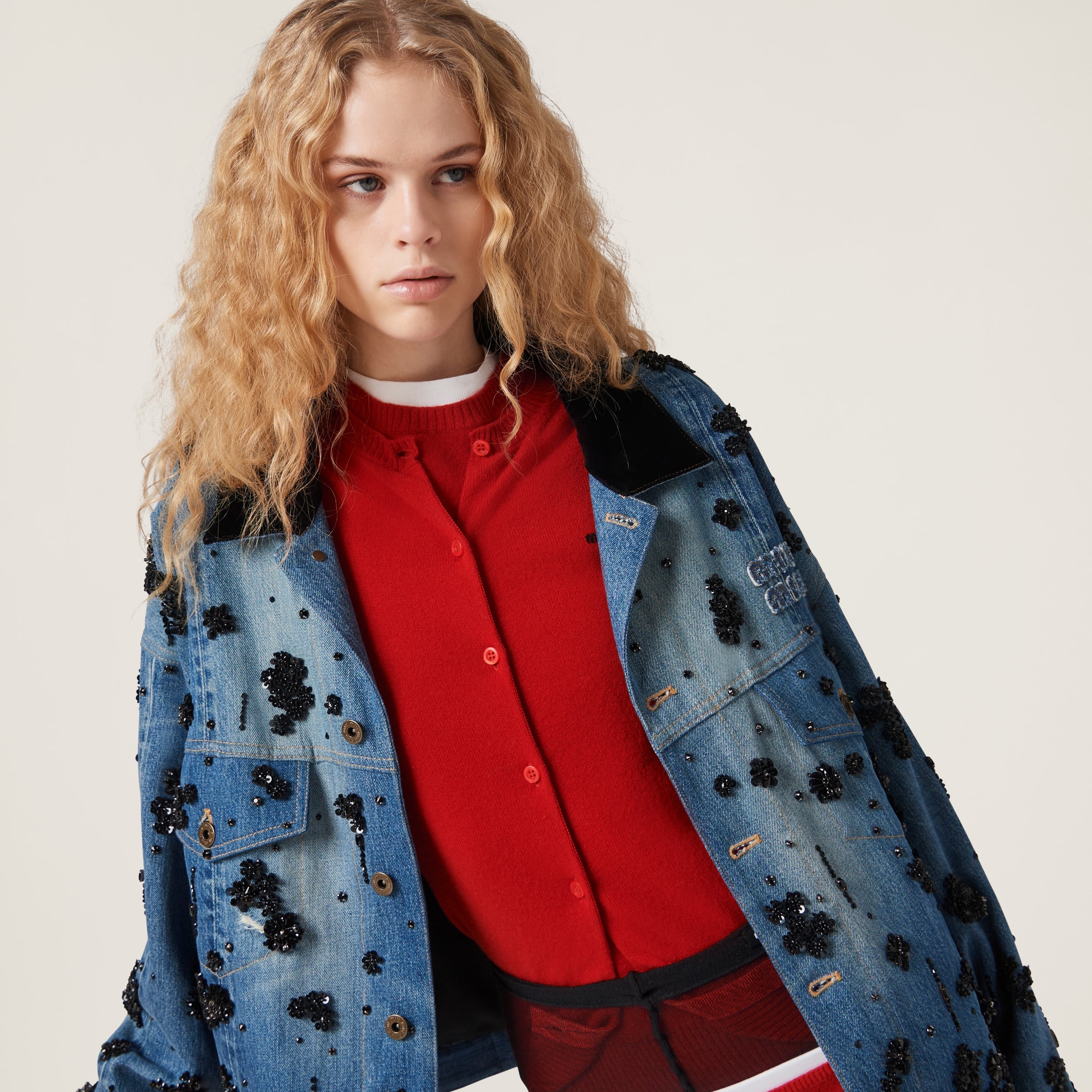 Cashmere knit cardigan - 2
