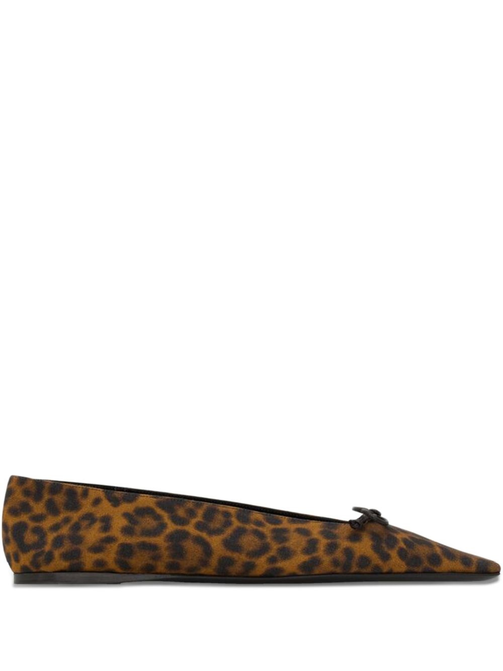 Poppy leopard-print ballet flats - 1