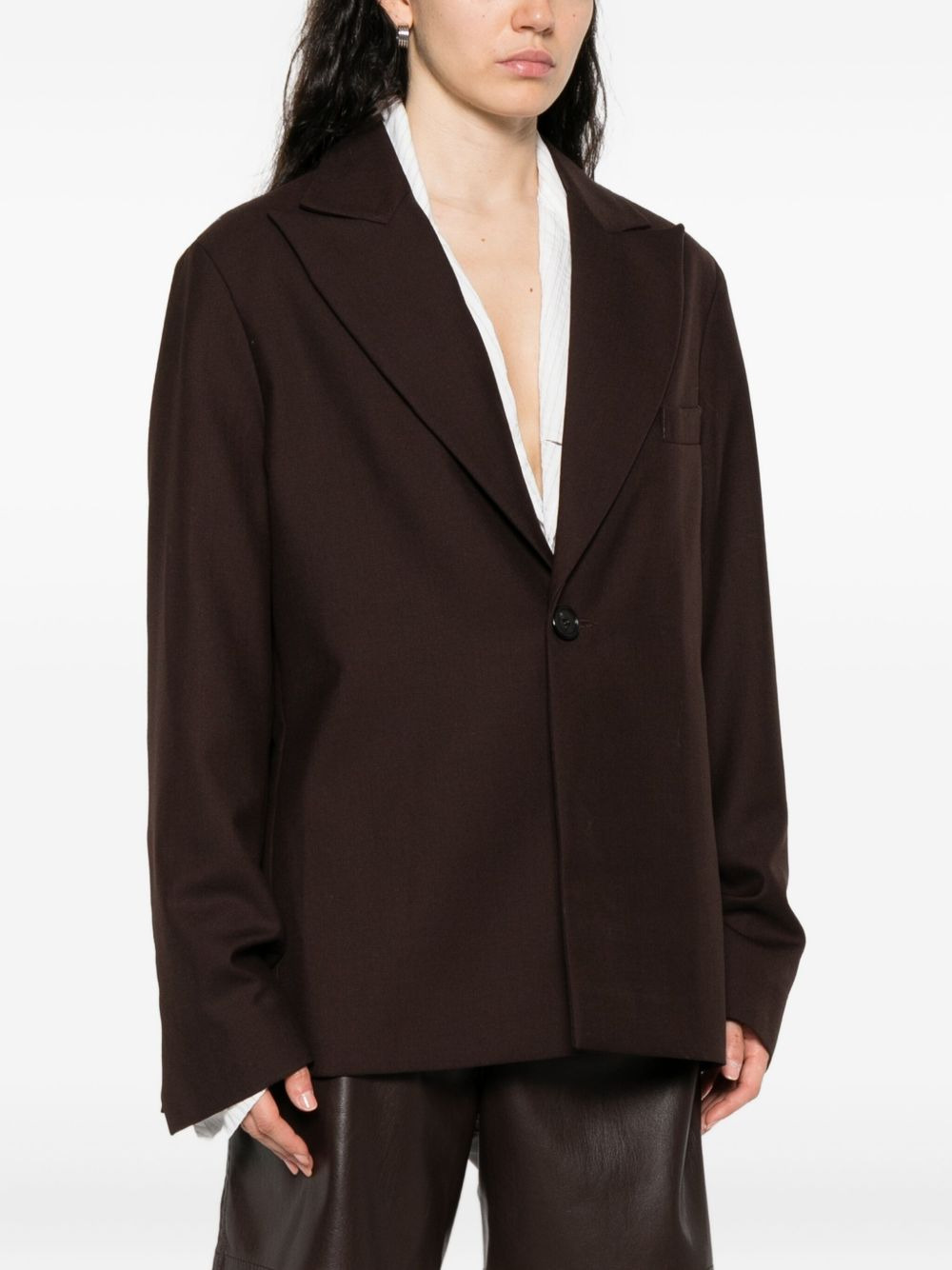 peak-lapels blazer - 3
