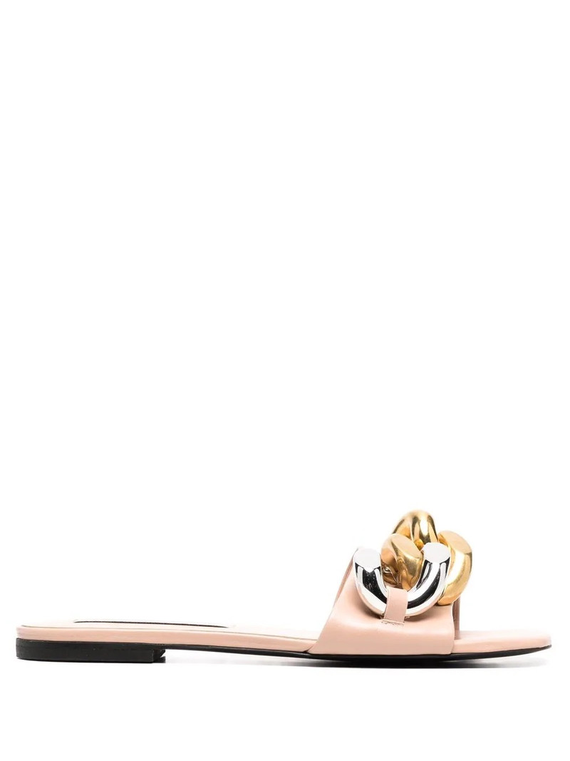 Falabella chain-embellished flat sandals 1