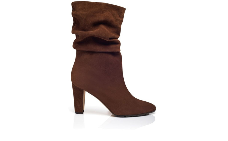 Brown Crosta Mid Calf Boots 1