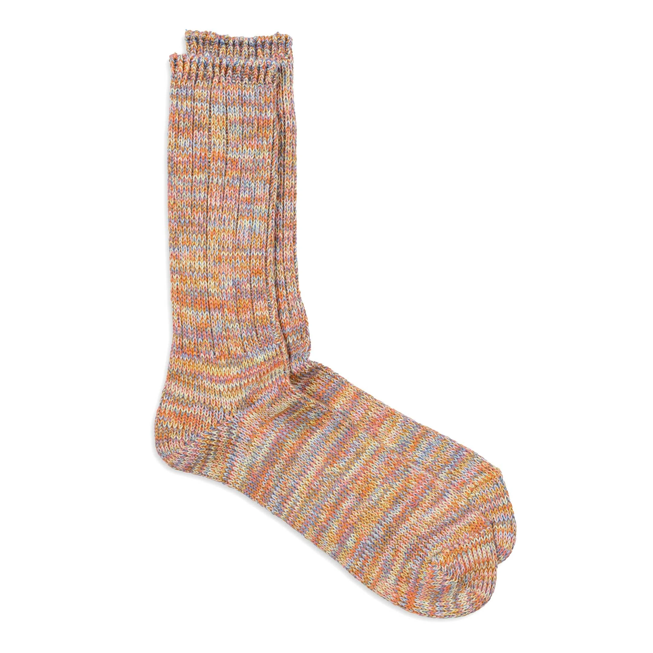 Anonymous Ism 5 Colour Mix Crew Sock Orange - 1