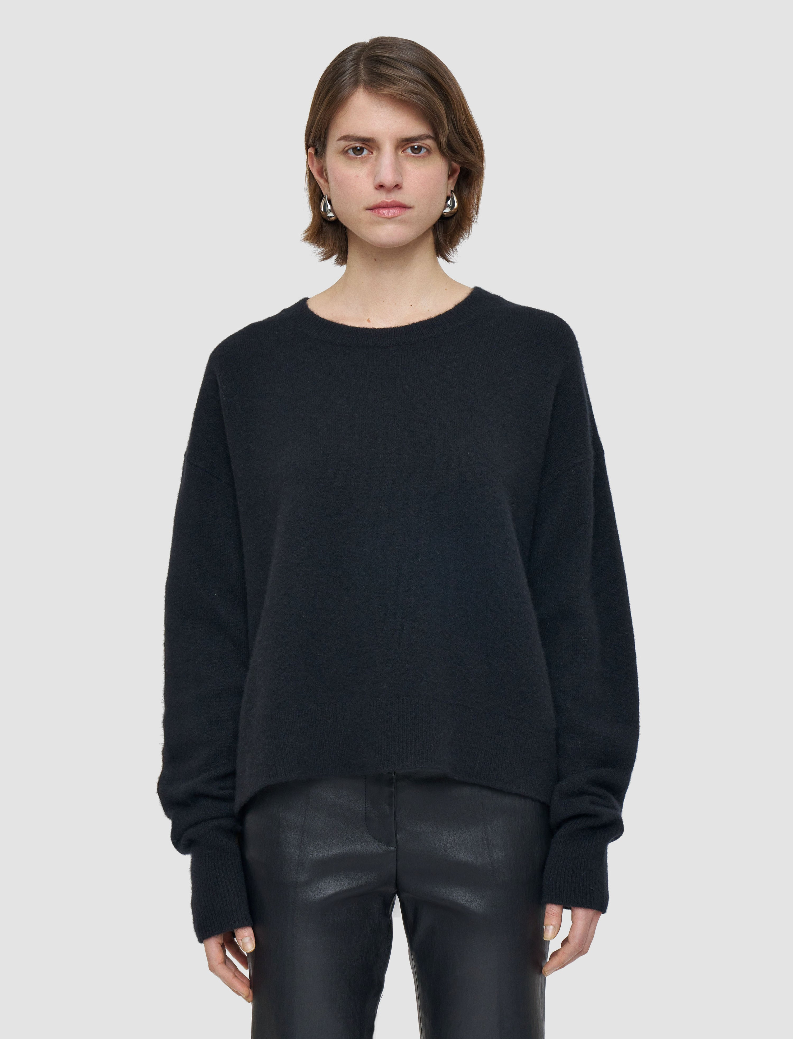 Brushed Cashmere Round Neck Jumper - 4
