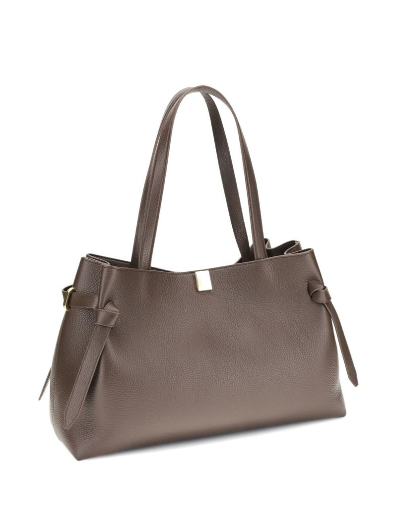 Yuzefi Gyoza knotted-detail calf-leather tote bag outlook