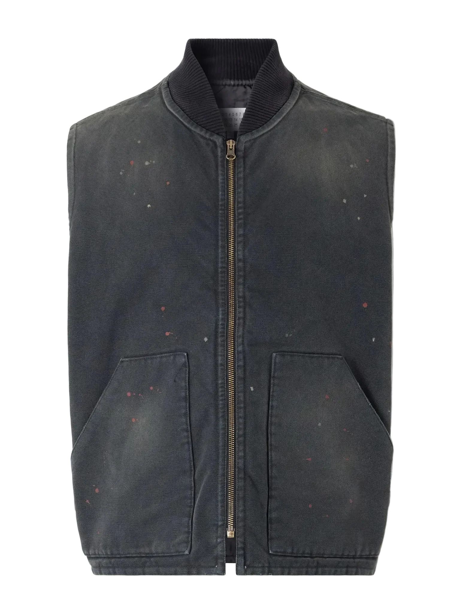 WORKWEAR VEST - BLACK + SPOTS - 1