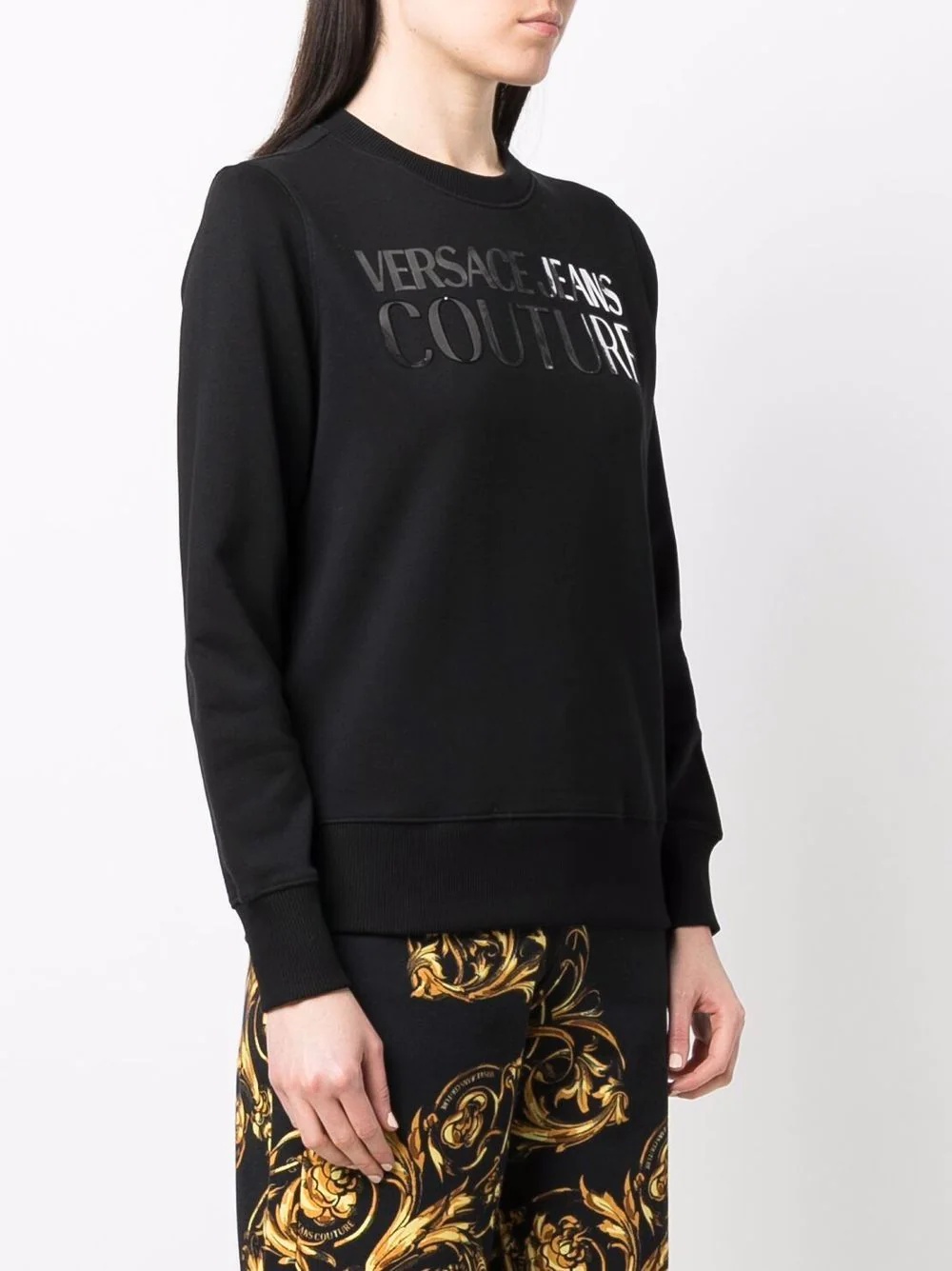 logo crew-neck sweatshirt - 3