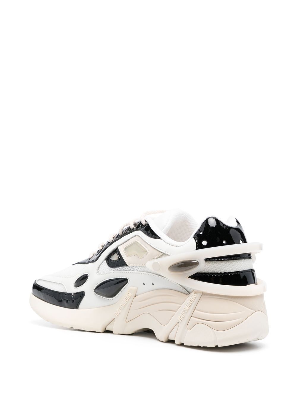 multi-panel lace-up sneakers - 3