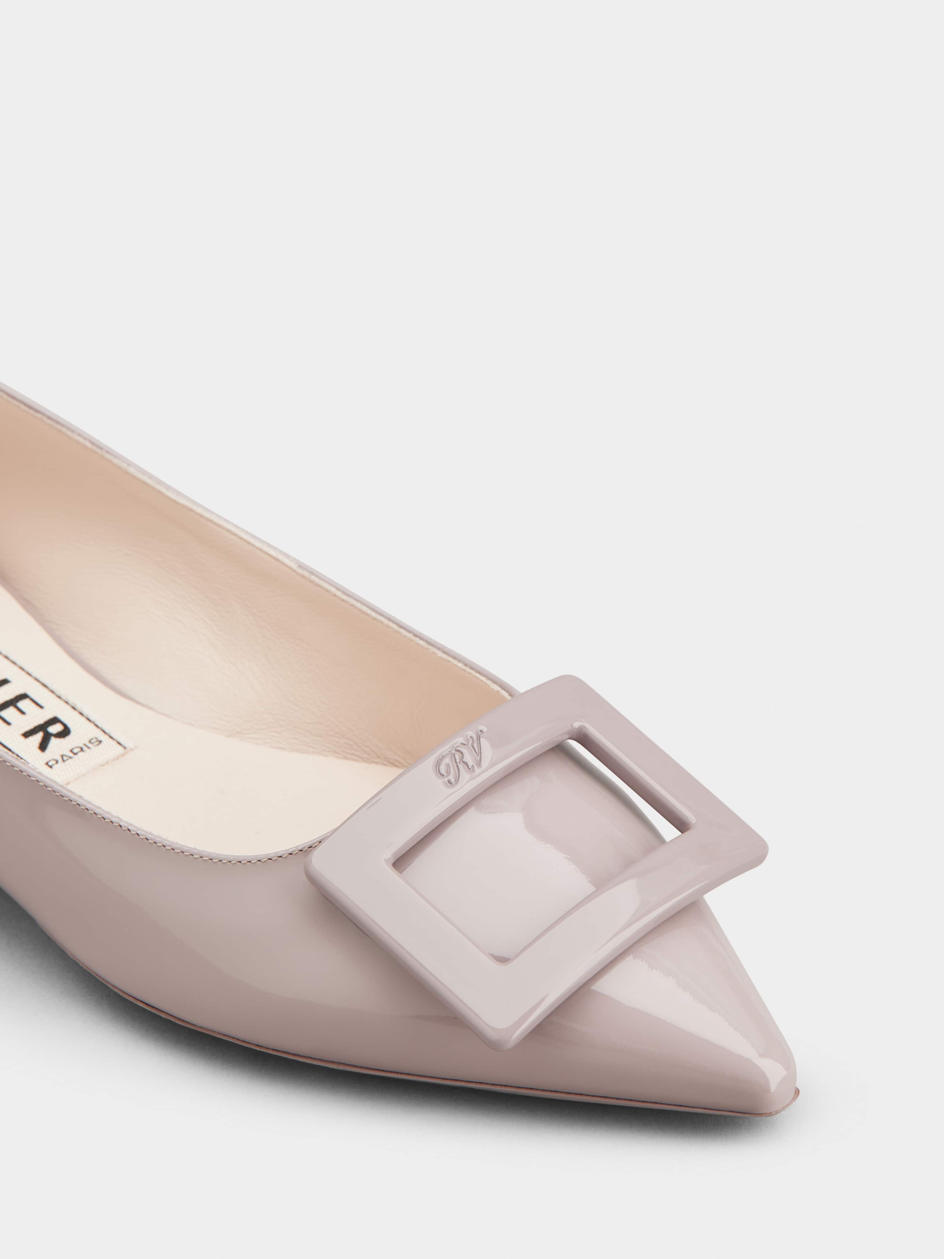Gommettine Lacquered Buckle Ballerinas in Patent Leather - 3