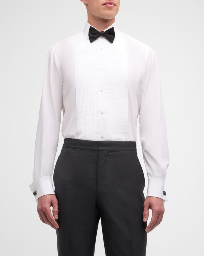 Ralph Lauren Solid Poplin Aston Pleated Formal Ds outlook