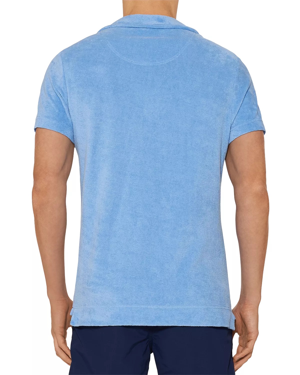 Cotton Terry Solid Tailored Fit Polo Shirt - 3