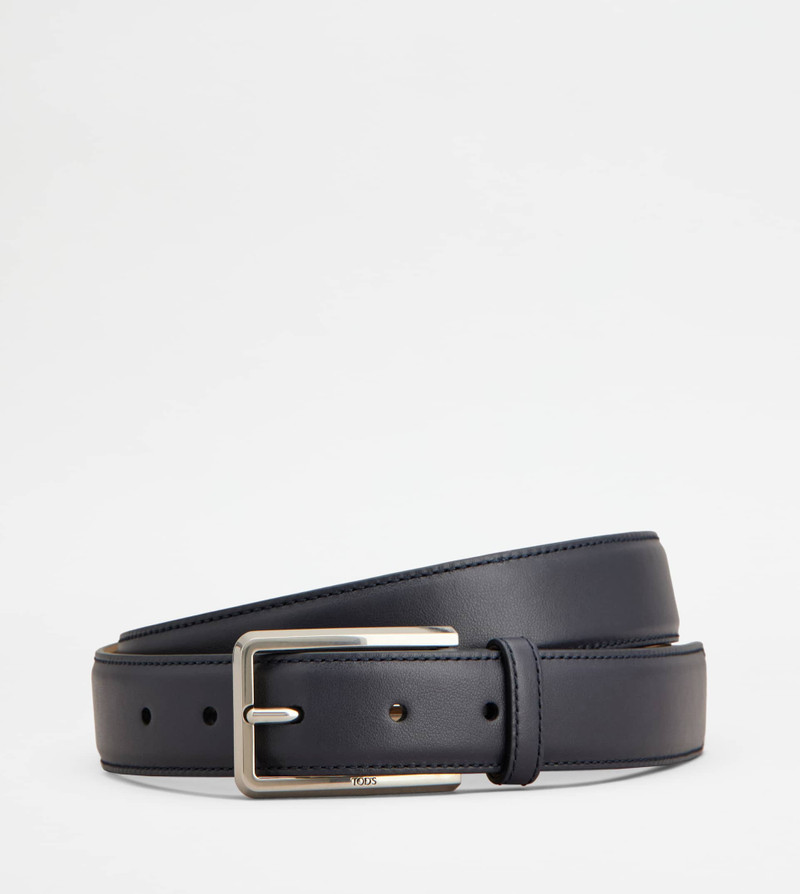 BELT IN LEATHER - BLUE 1