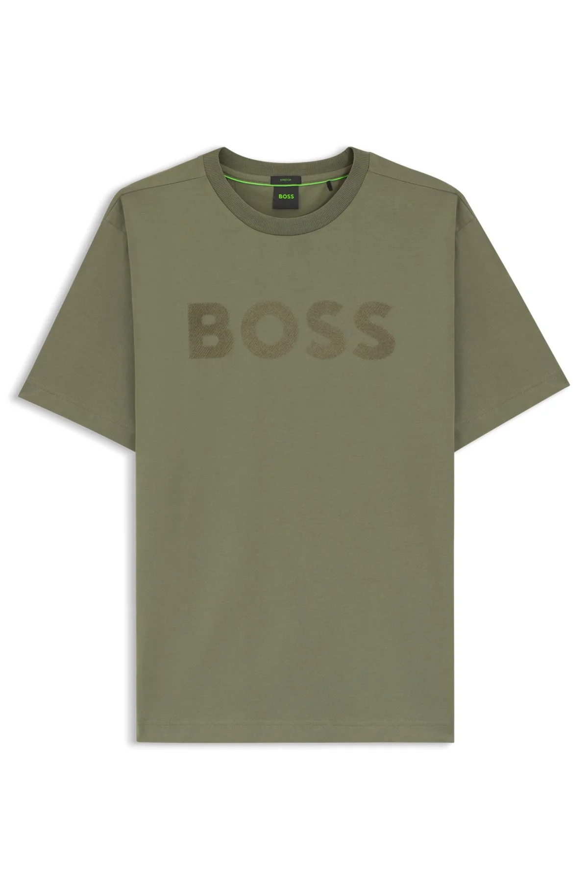 TONAL-LOGO T-SHIRT IN STRETCH COTTON - 1