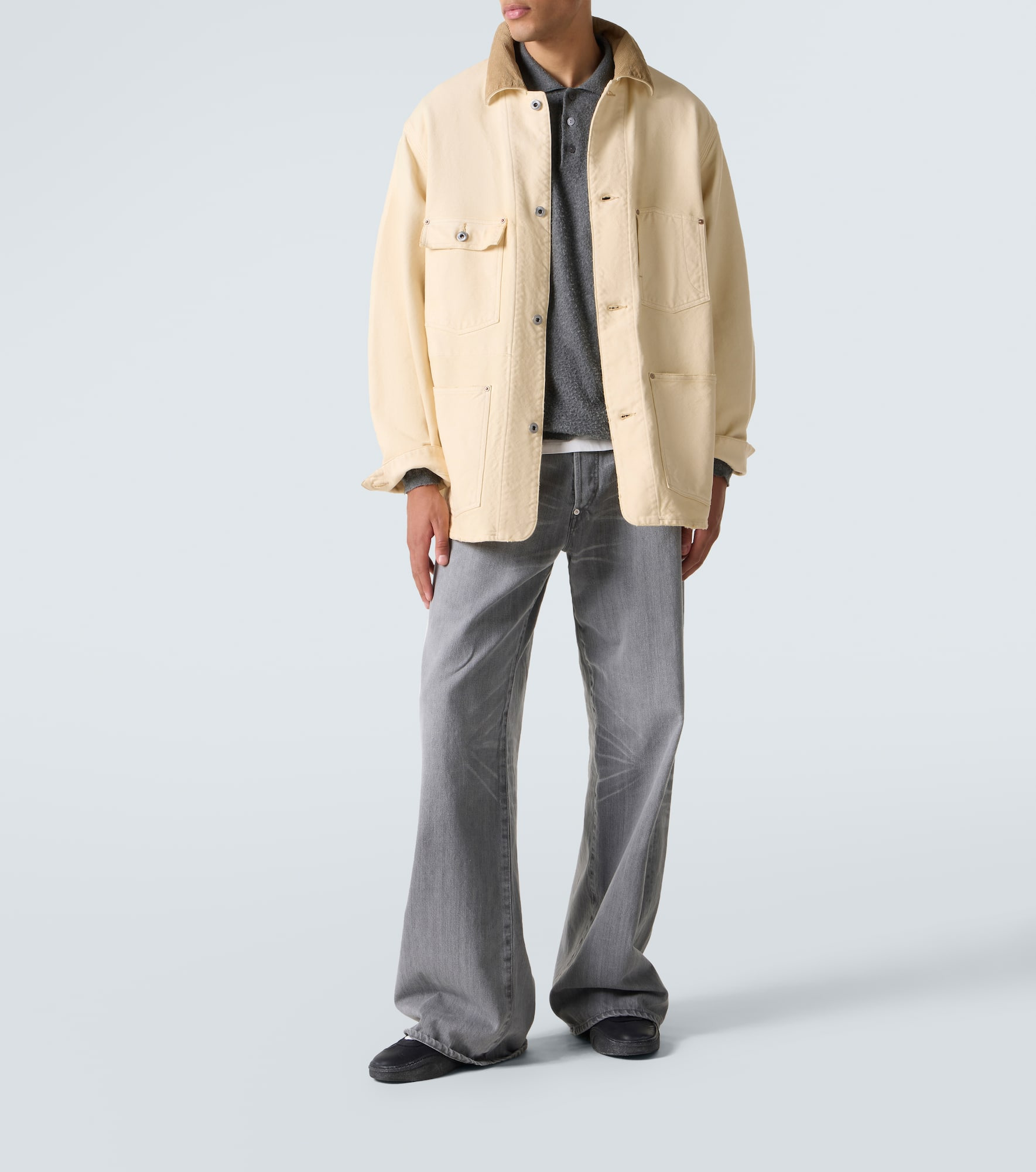 Cotton, hemp, and silk field jacket - 2