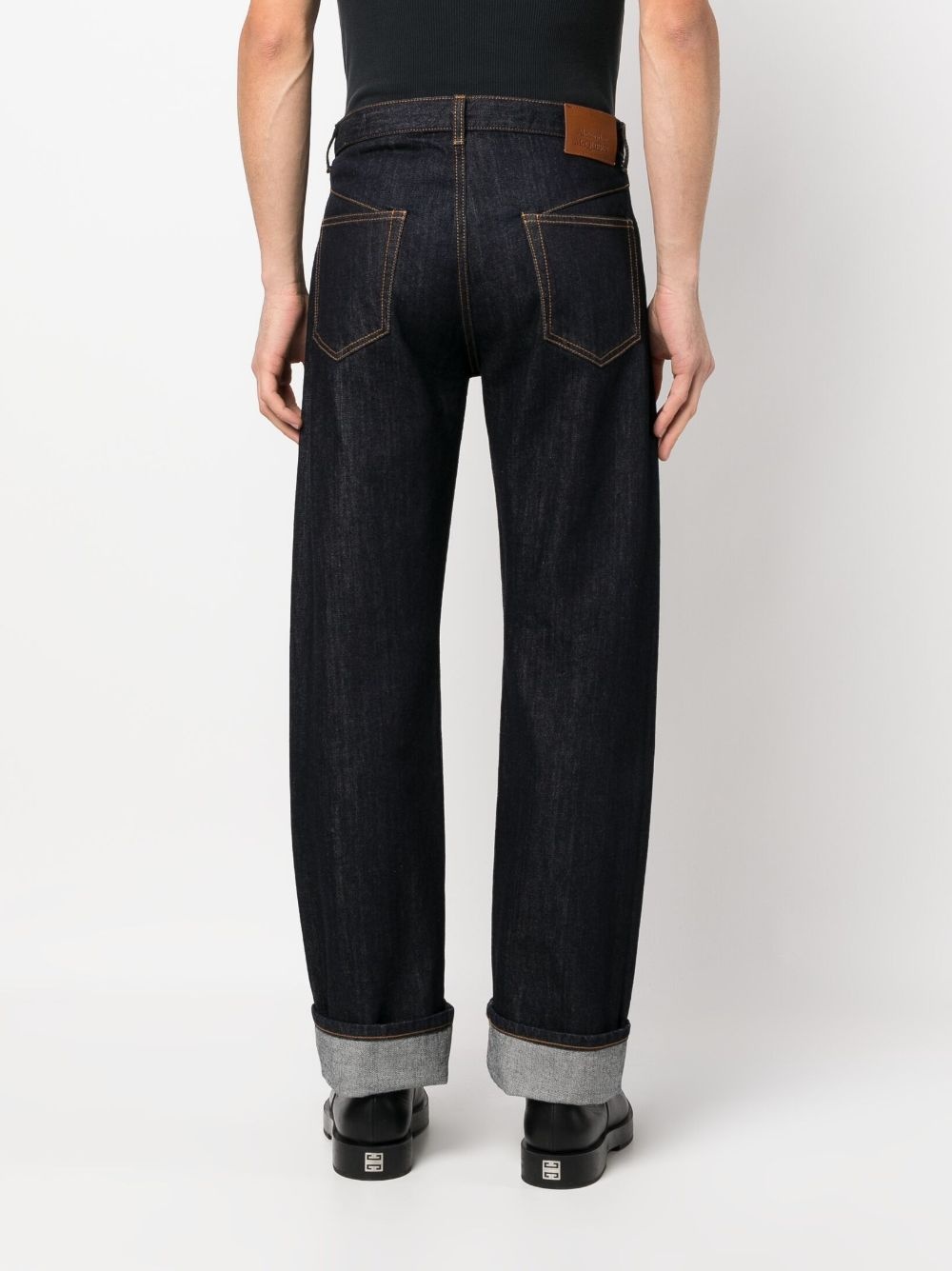 five-pocket straight-leg jeans - 3