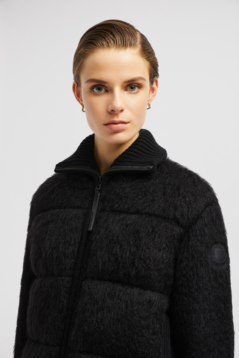 Padded Wool & Mohair Zip-Up Cardigan 4