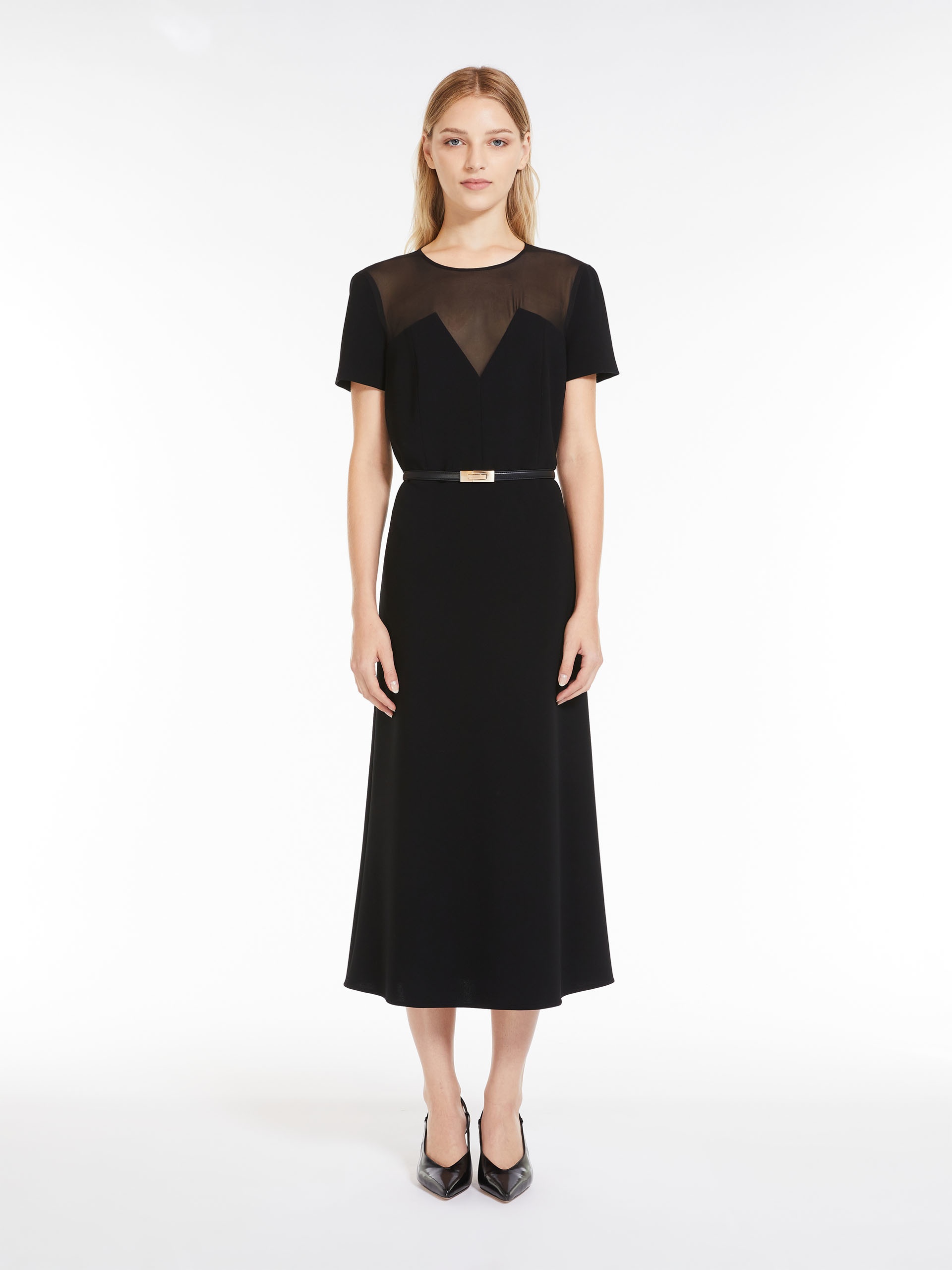 【送料&関税込】Max Mara Studio Etruria Cady Dress Max Mara Studio - Etruria cady dress black - The Corner